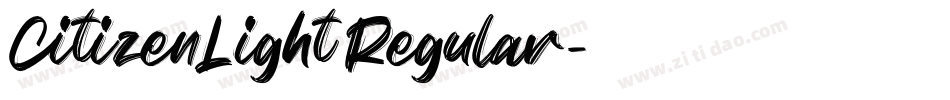 CitizenLight Regular字体转换